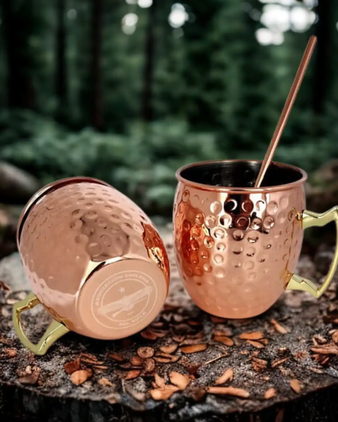 Set de Mugs de Cobre ACDR (con logo en la base)